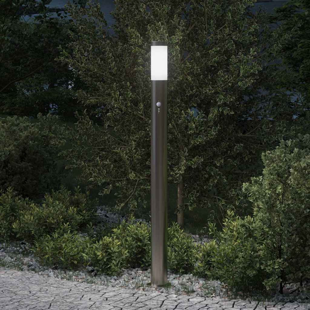 Szenzoros oszloplámpa 110 cm rozsdamentes acél IP44