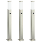 3 db szenzoros oszloplámpa 80 cm rozsdamentes acél IP44 2