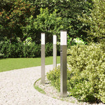 3 db szenzoros oszloplámpa 80 cm rozsdamentes acél IP44 3
