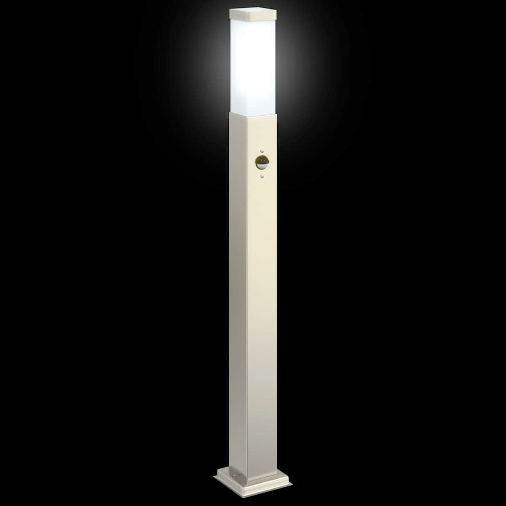 3 db szenzoros oszloplámpa 80 cm rozsdamentes acél IP44 5