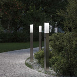 3 db szenzoros oszloplámpa 80 cm rozsdamentes acél IP44