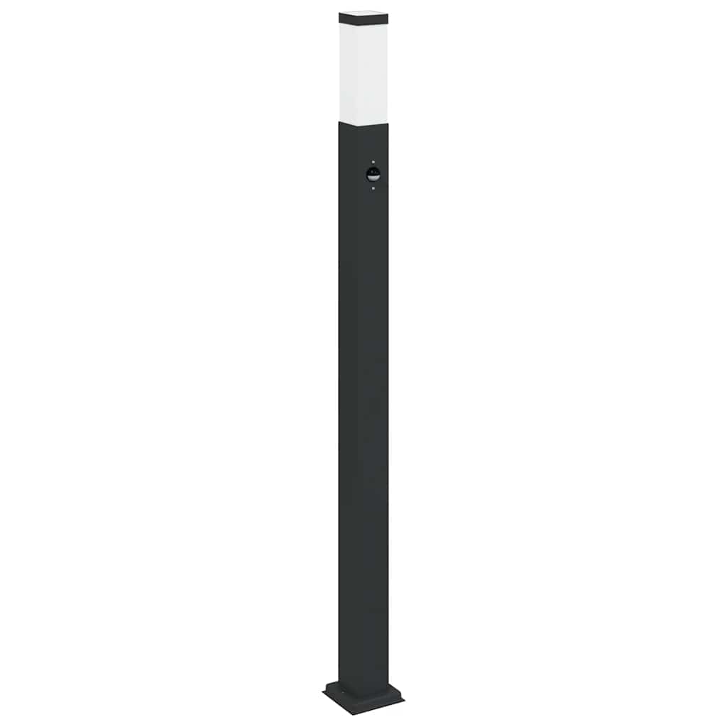 3 db szenzoros oszloplámpa 110 cm fekete IP44 4