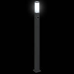 3 db szenzoros oszloplámpa 110 cm fekete IP44 5