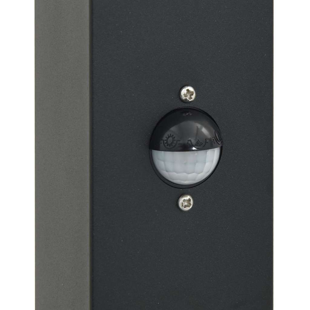 3 db szenzoros oszloplámpa 110 cm fekete IP44 7