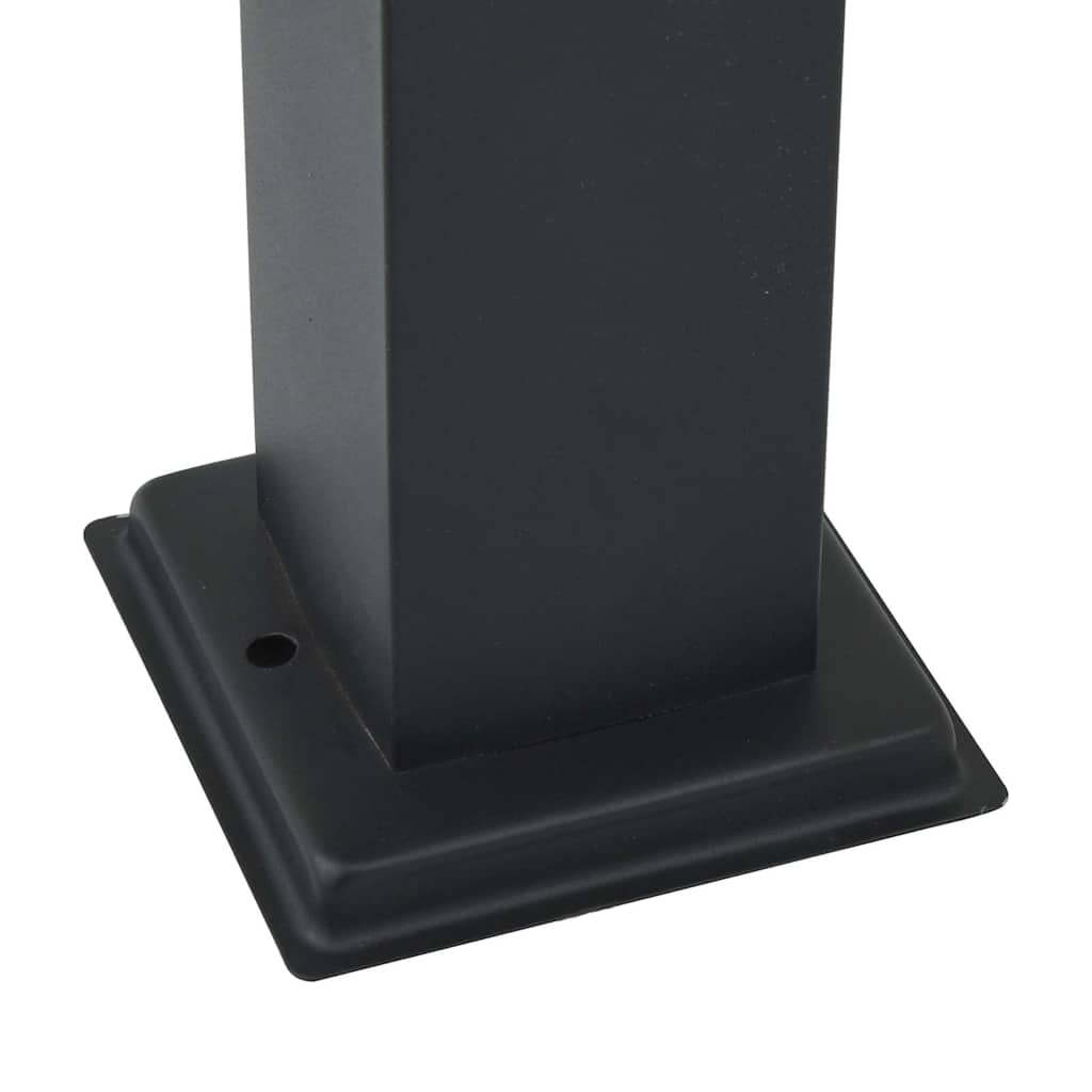 3 db szenzoros oszloplámpa 110 cm fekete IP44 9