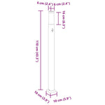 3 db szenzoros oszloplámpa 110 cm fekete IP44 10