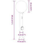 Érzékelős konnektoros oszloplámpa 80 cm rozsdamentes acél IP44 12