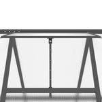 Antracitszürke alumínium melegház alapvázzal 334x169x195 cm 9