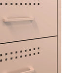 2 db rózsaszín acél éjjeliszekrény 36 x 39 x 50,5 cm 11