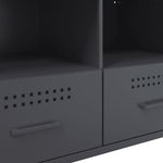 2 db antracitszürke acél TV-szekrény 68 x 39 x 50,5 cm 12