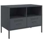 2 db antracitszürke acél TV-szekrény 68 x 39 x 50,5 cm 6