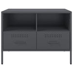 2 db antracitszürke acél TV-szekrény 68 x 39 x 50,5 cm 7
