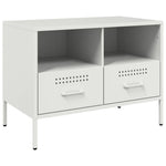 2 db fehér acél TV-szekrény 68 x 39 x 50,5 cm 6