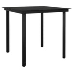 3 részes szürke polyrattan kerti étkezőgarnitúra párnával 4