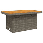 2 részes szürke polyrattan kerti kanapészett párnákkal 4
