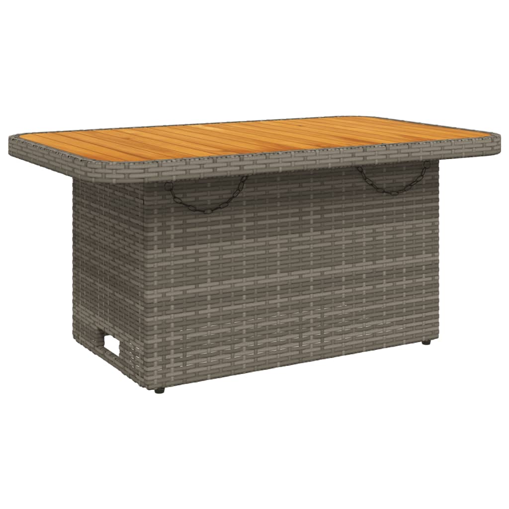 2 részes szürke polyrattan kerti kanapészett párnákkal 4