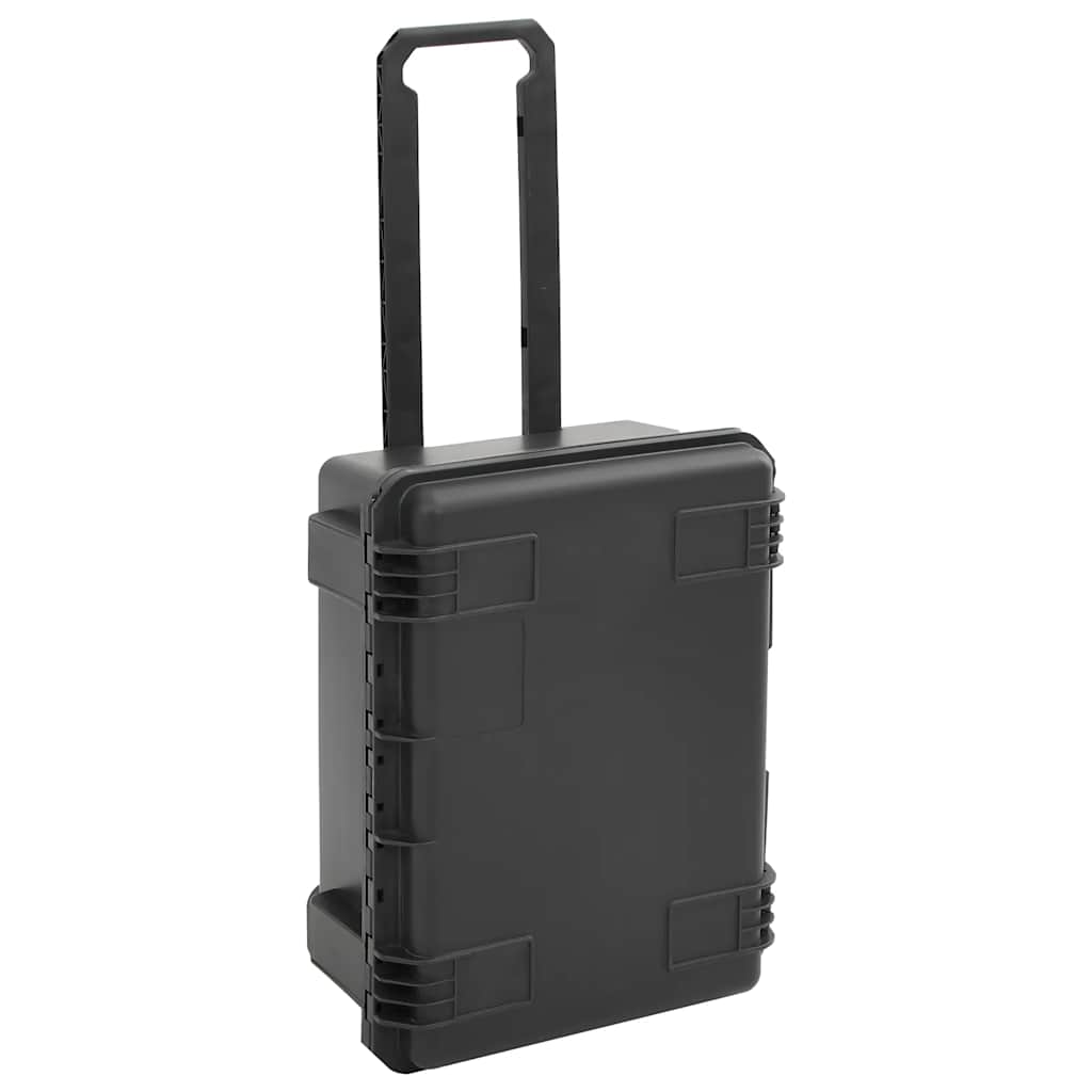 Fekete PP hordozható repülős tok 55 x 41,5 x 29 cm 3