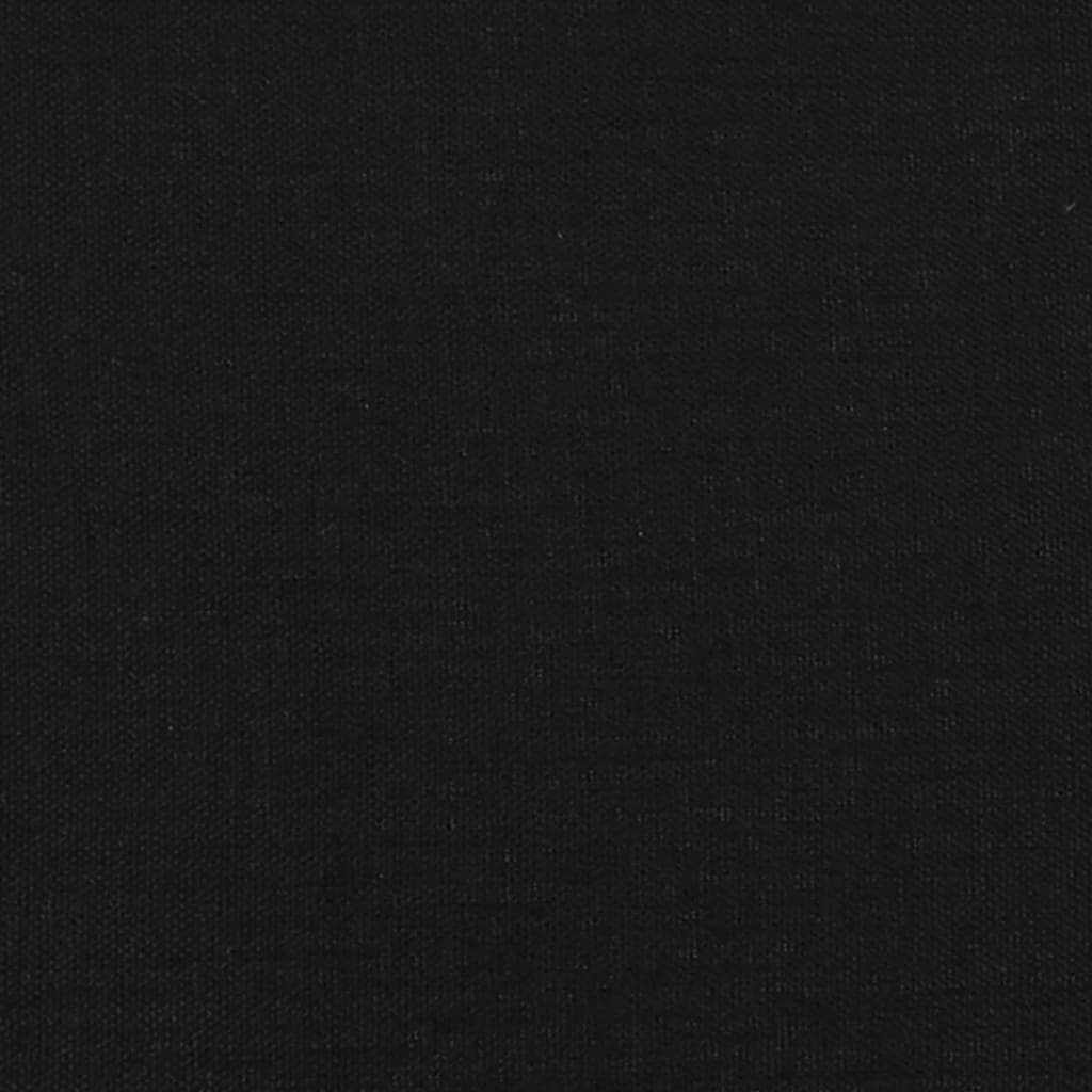 Fekete szövet rugós ágy matraccal 120 x 190 cm 8