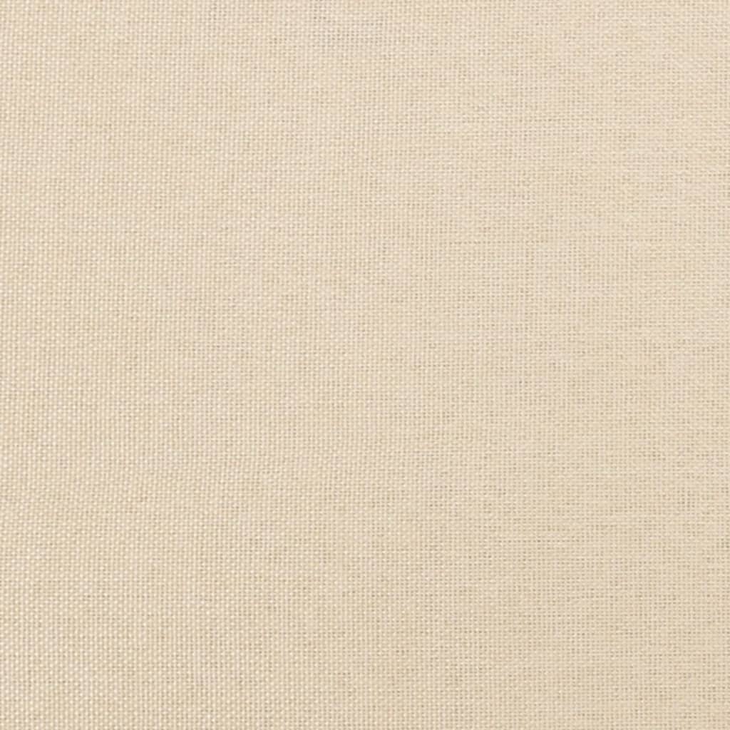 Krémszínű szövet rugós ágy matraccal 120 x 190 cm 8