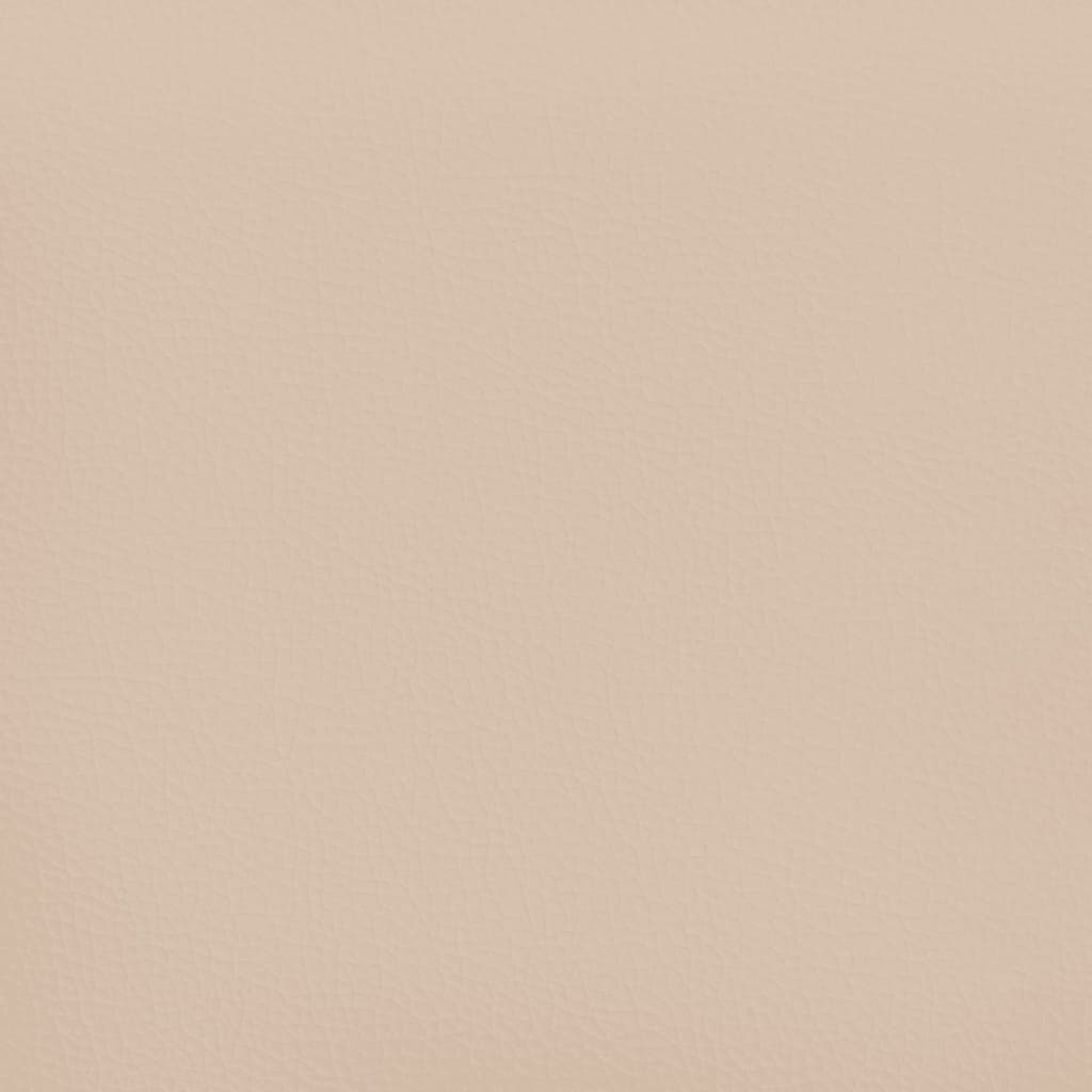 Cappuccino színű műbőr rugós ágy matraccal 120 x 190 cm 8