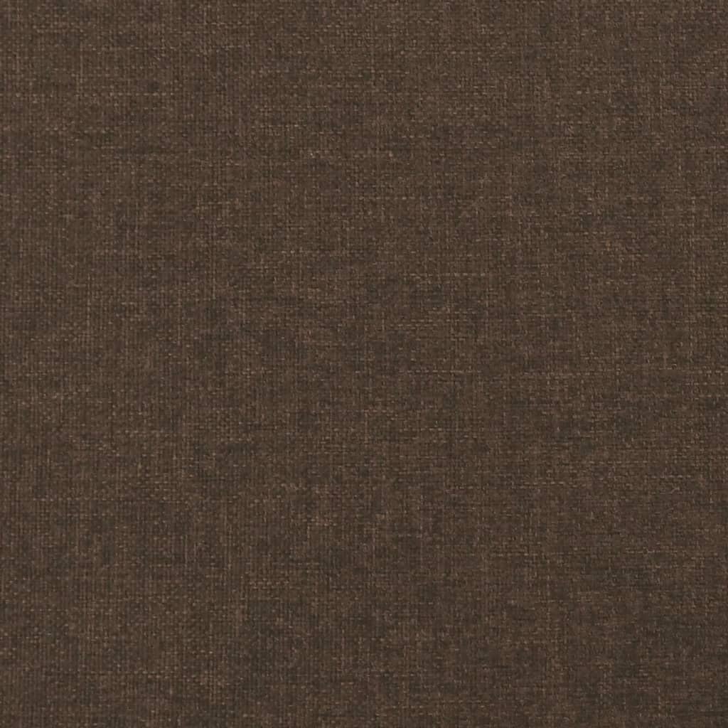 Sötétbarna szövet rugós ágy matraccal 120 x 190 cm 8