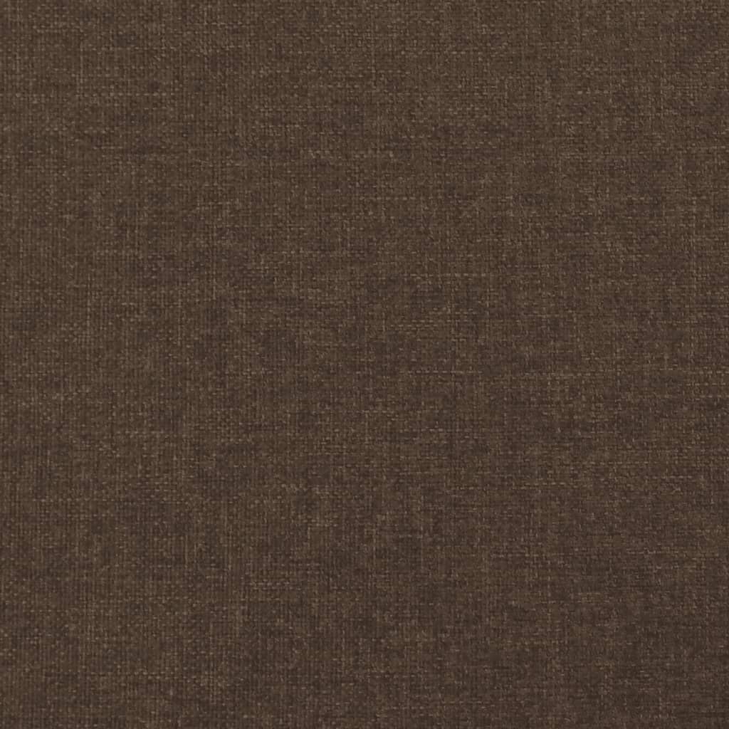 Sötétbarna szövet rugós ágy matraccal 120 x 190 cm 8