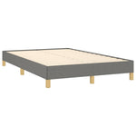 Sötétszürke szövet rugós és LED-es ágy matraccal 120x190 cm 6