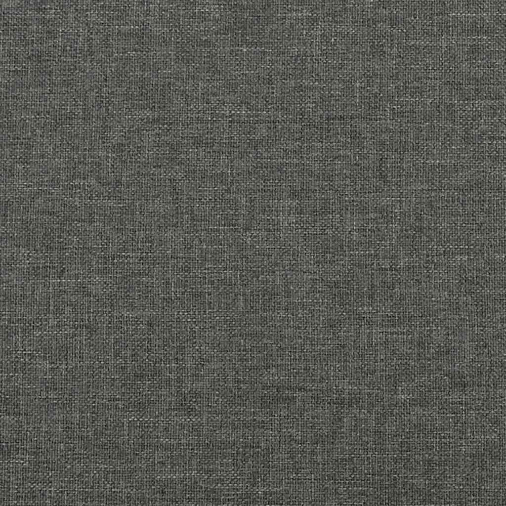 Sötétszürke szövet rugós ágy matraccal 120 x 190 cm 8