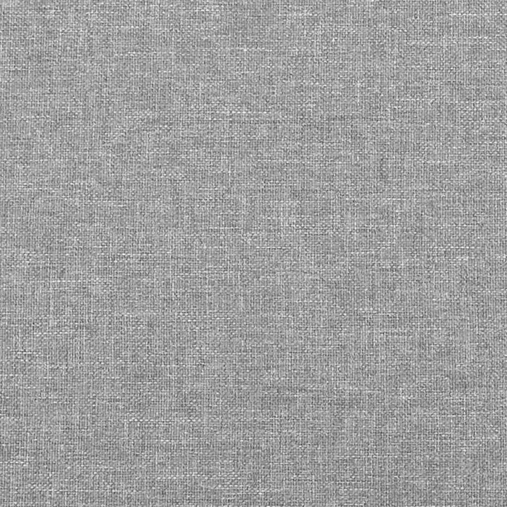 Világosszürke szövet rugós ágy matraccal 120 x 190 cm 8