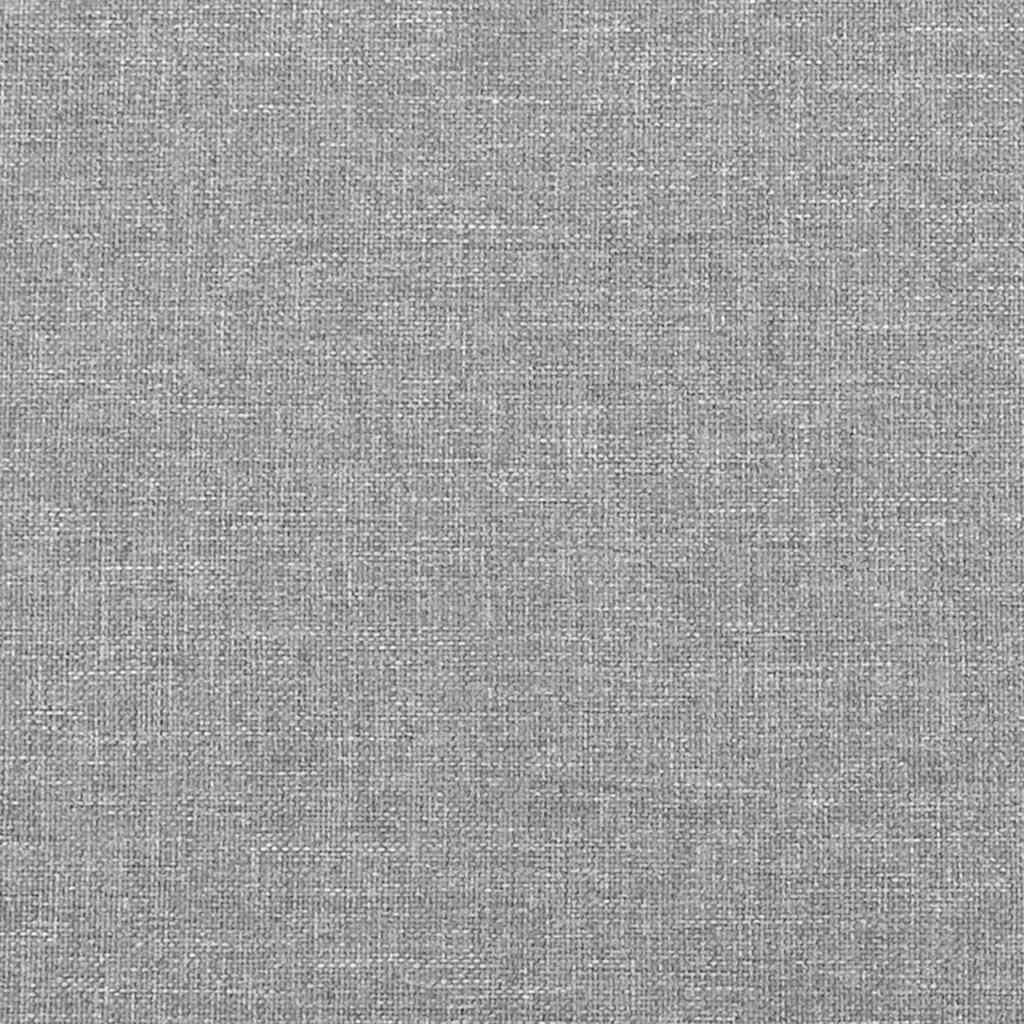 Világosszürke szövet rugós ágy matraccal 120 x 190 cm 9