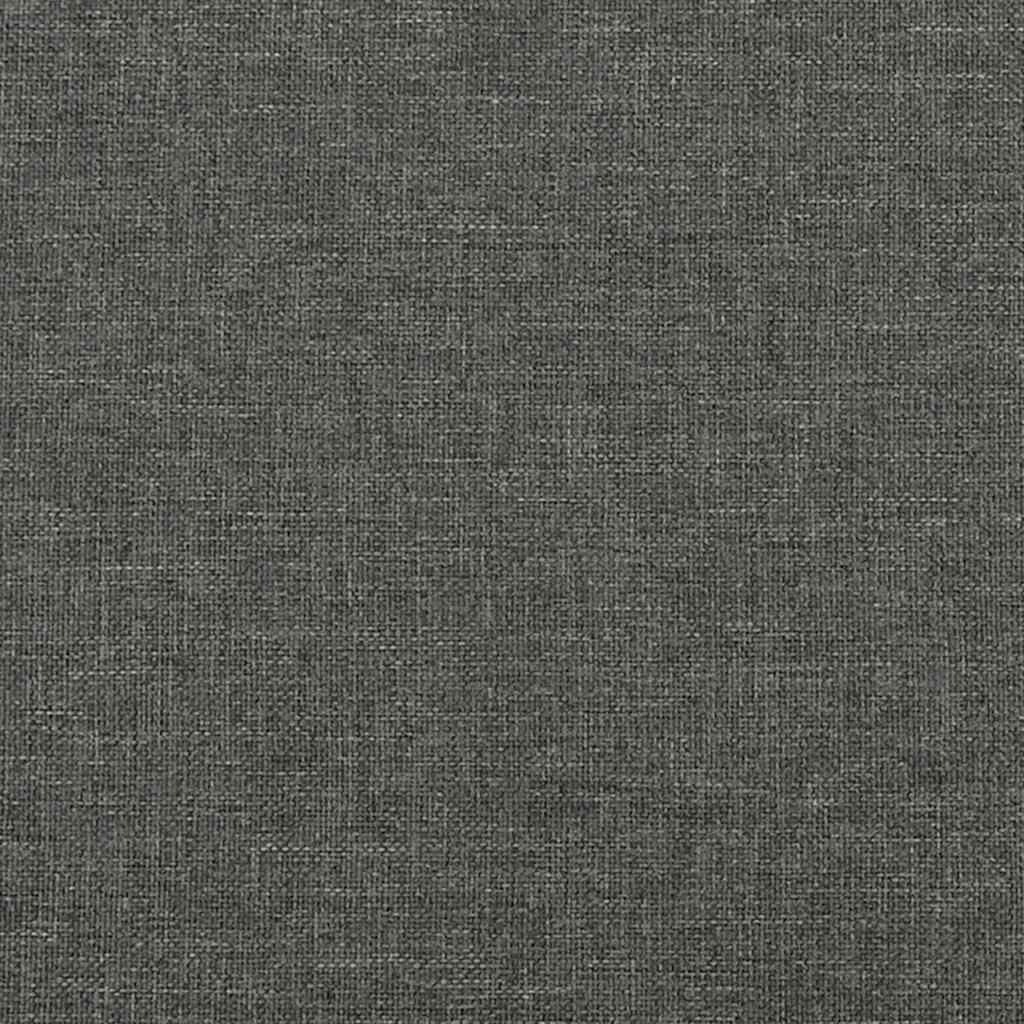 Sötétszürke szövet rugós ágy matraccal 120 x 190 cm 9