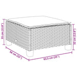 6 részes fekete polyrattan kerti ülőgarnitúra párnákkal 12