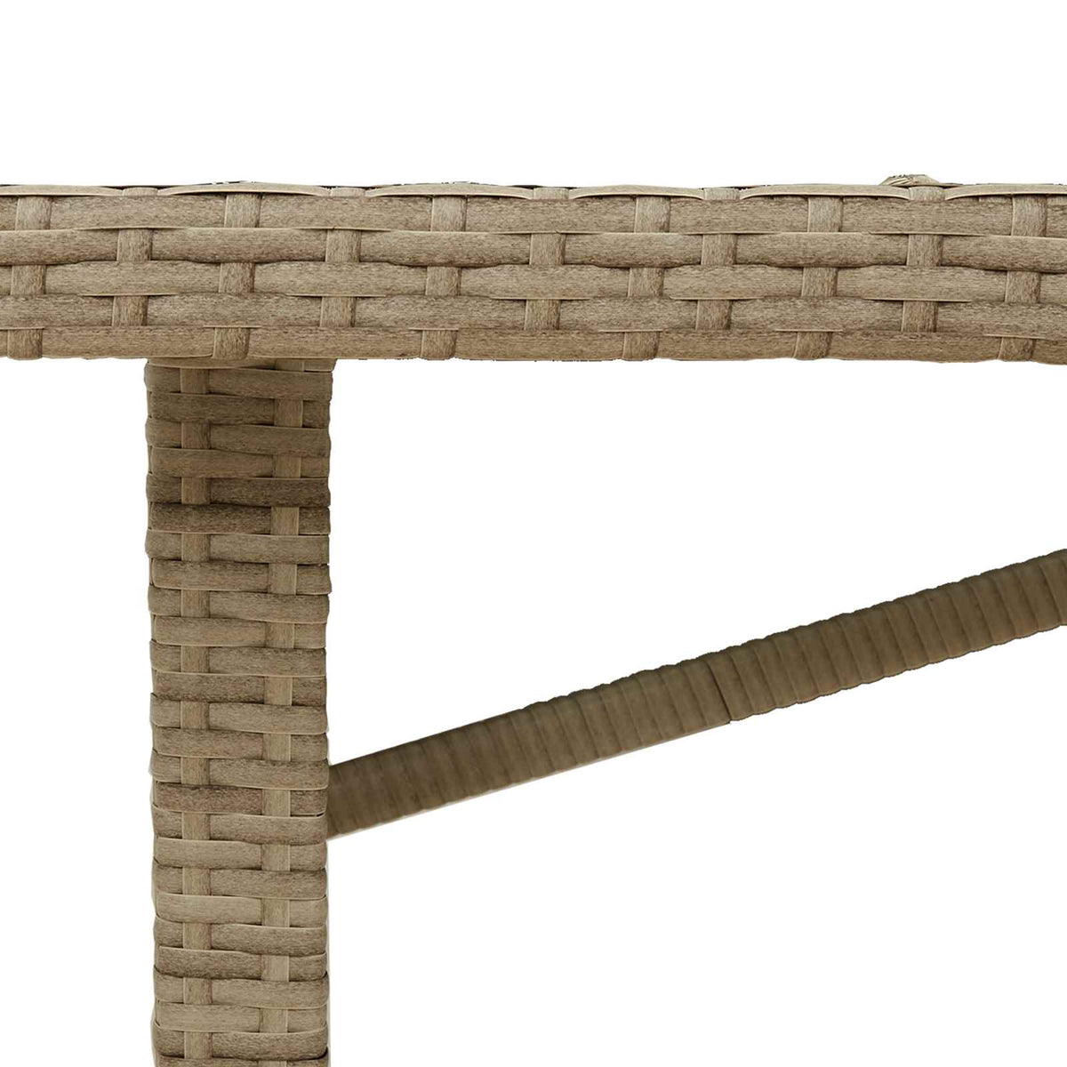 Kert étkező szett 9 db Bézs polirattan 12