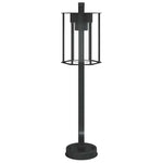 3 db fekete rozsdamentes acél kültéri állólámpa 60 cm 4