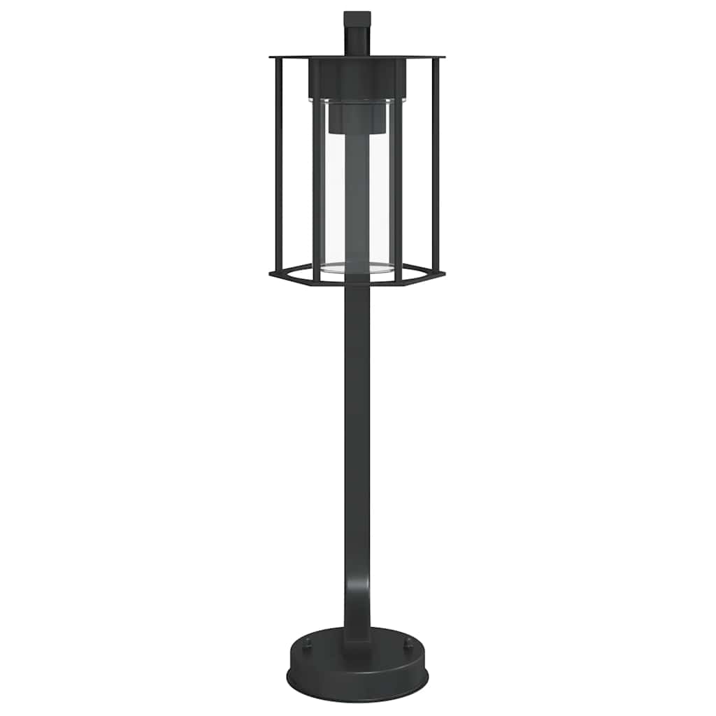 3 db fekete rozsdamentes acél kültéri állólámpa 60 cm 4