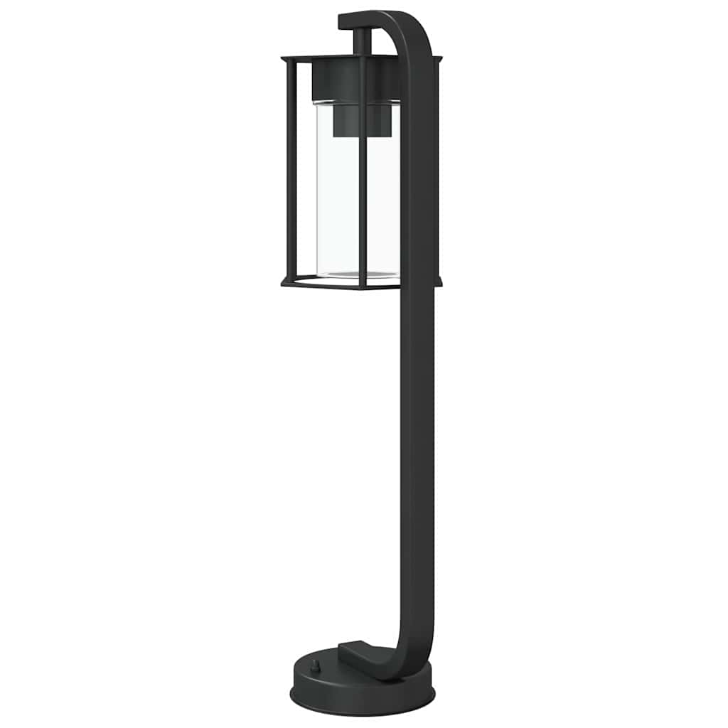 3 db fekete rozsdamentes acél kültéri állólámpa 60 cm 6