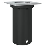 Fekete négyzet öntött alumínium kültéri talajlámpa 10,5x10,5 cm 6