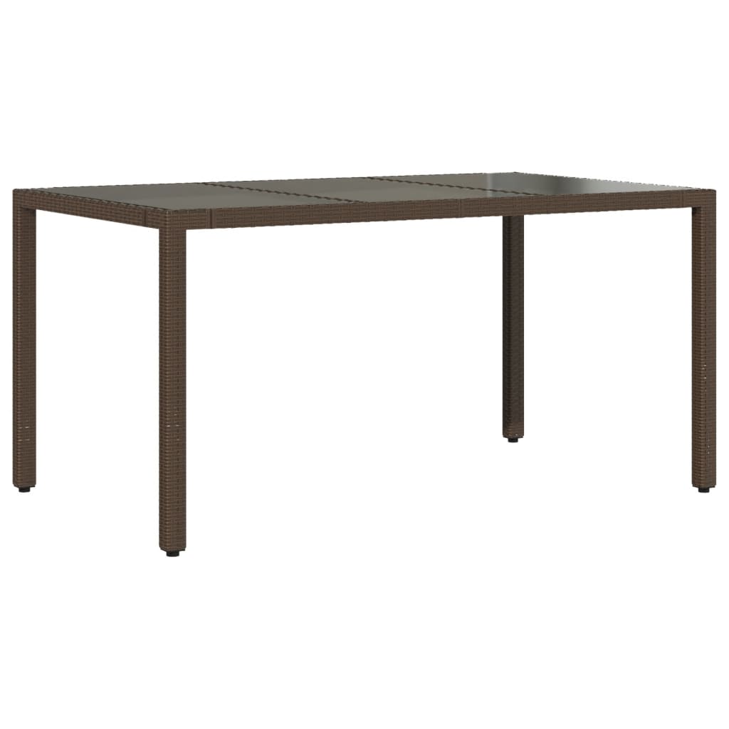 5 részes barna polyrattan kerti bisztrógarnitúra párnákkal 4