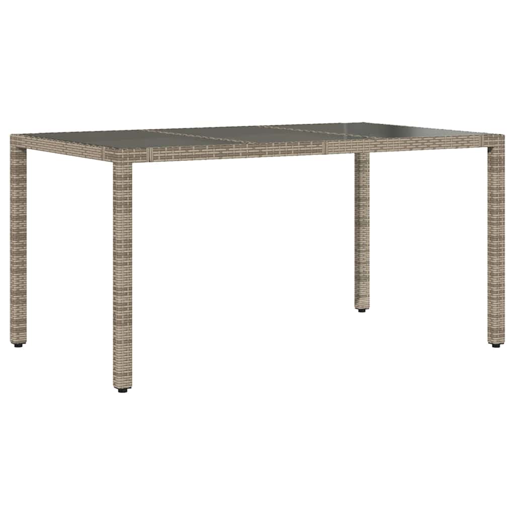 7 részes szürke polyrattan kerti bisztrógarnitúra párnákkal 4