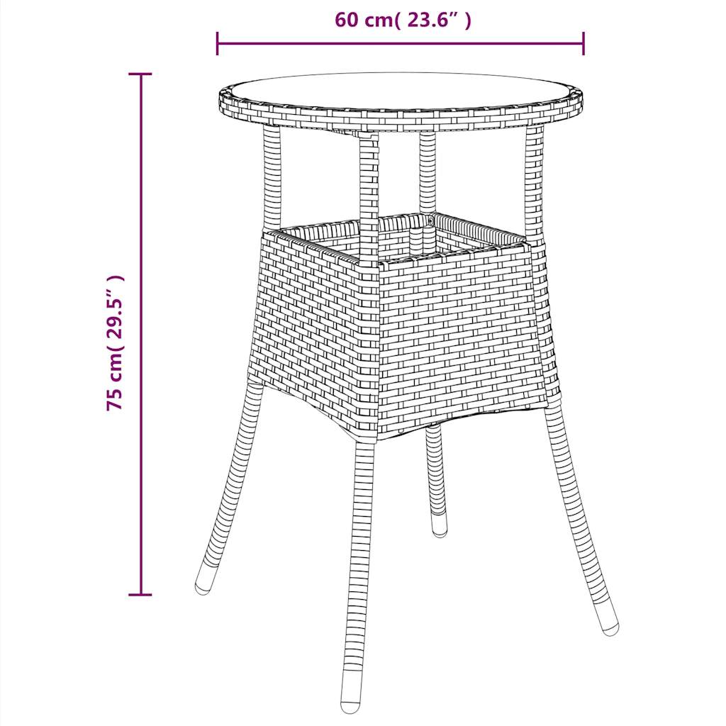 5részes fekete polyrattan/akácfa kerti étkezőgarnitúra párnákkal 9
