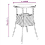 5 részes szürke polyrattan/üveg kerti étkezőgarnitúra párnával 9