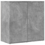 2 db betonszürke szerelt fa tálalószekrény 79 x 38 x 80 cm 4