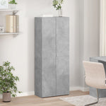 Betonszürke szerelt fa irattartó szekrény 60 x 32 x 153 cm 3