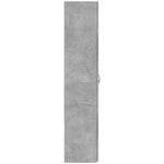 Betonszürke szerelt fa irattartó szekrény 60 x 32 x 153 cm 5