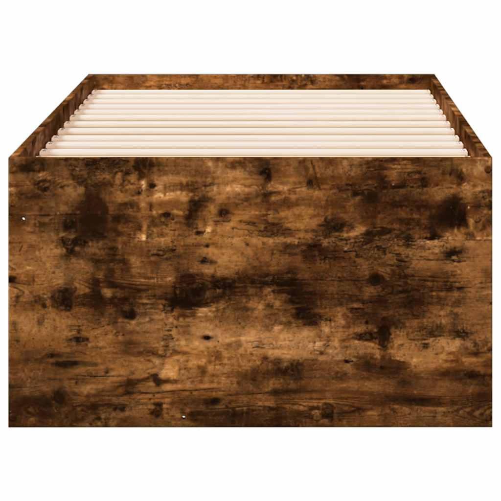Füstös tölgy kanapéágy fiókkal matrac nélkül 90x200 cm 5