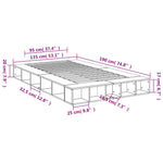 Fehér szerelt fa ágykeret 135 x 190 cm 10