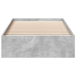 Betonszürke szerelt fa ágykeret fiókokkal 100 x 200 cm 4
