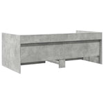 Betonszürke kanapéágy fiókkal matrac nélkül 100x200 cm 6