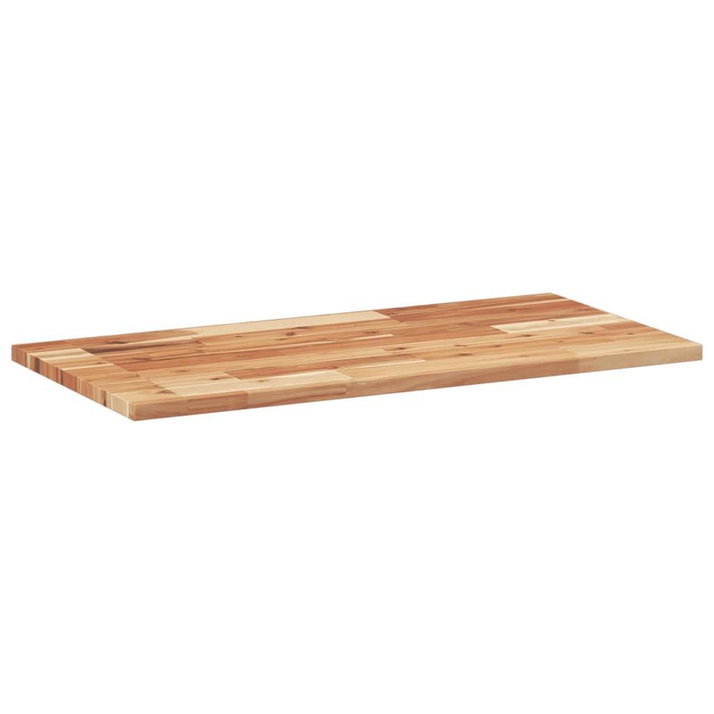 Olajbevonatú tömör akácfa fürdőszobapult 120 x 40 x 2 cm 6