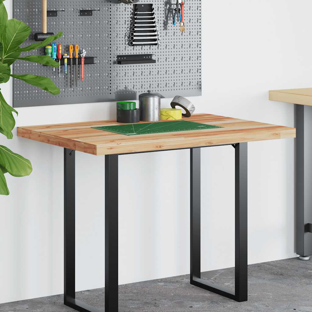 Olajbevonatú tömör akácfa íróasztallap 100 x 80 x 4 cm 3
